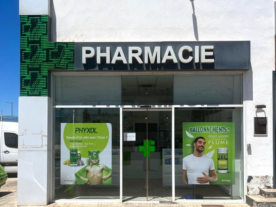 Façade de la Pharmacie Bab Echifa — sortie Sidi Maârouf